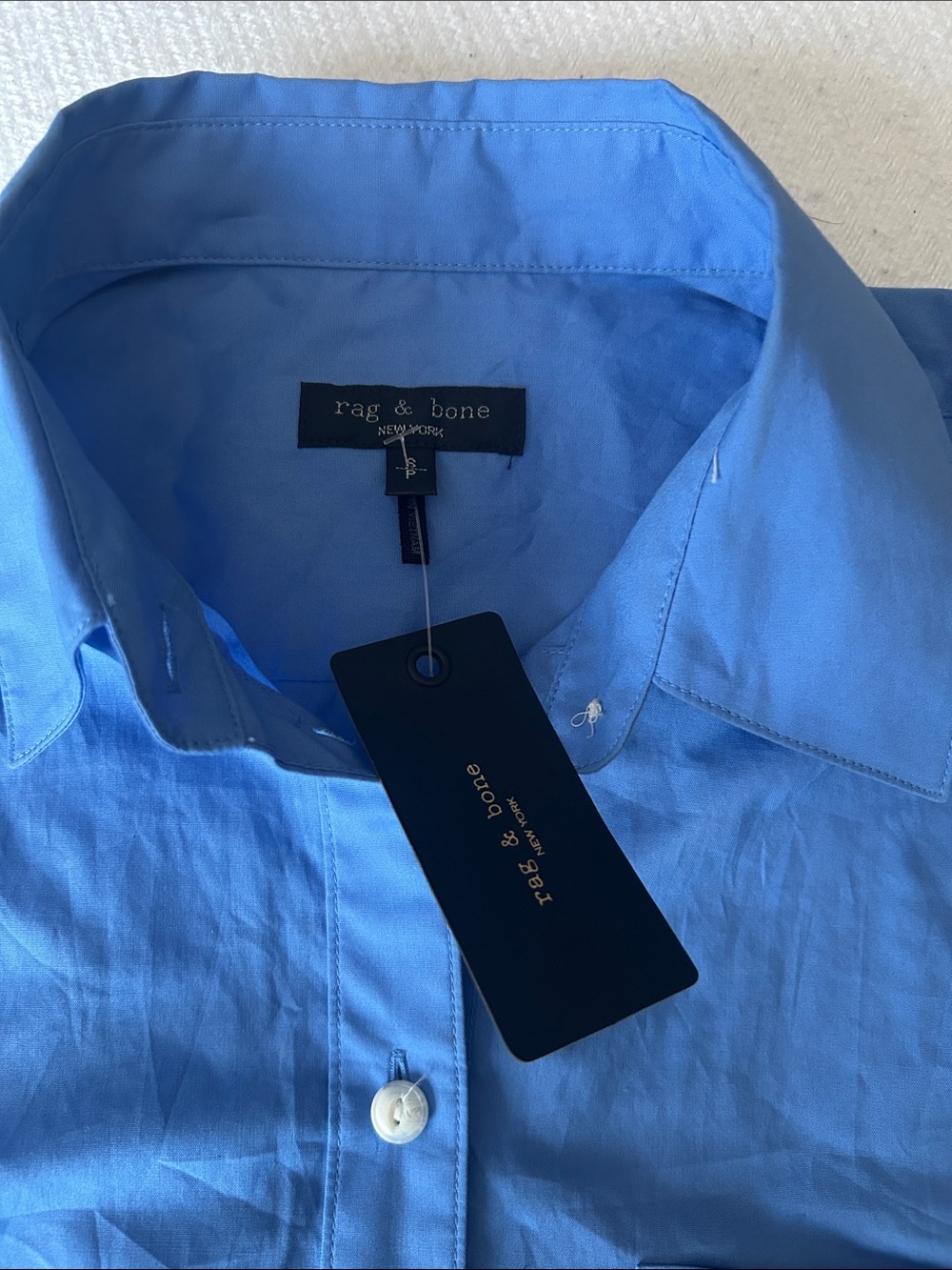rag & bone woman’s Sky Blue Dress Shirt
